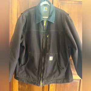 Men’s Carhartt fleece lined jacket, excellent condition, size L